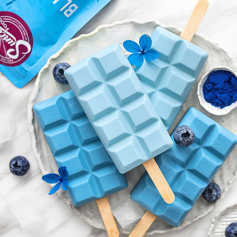 Aqua Blue Spirulina Chocolate Berry Coconut Popsicles
 &ndash; Suncore Foods Inc.