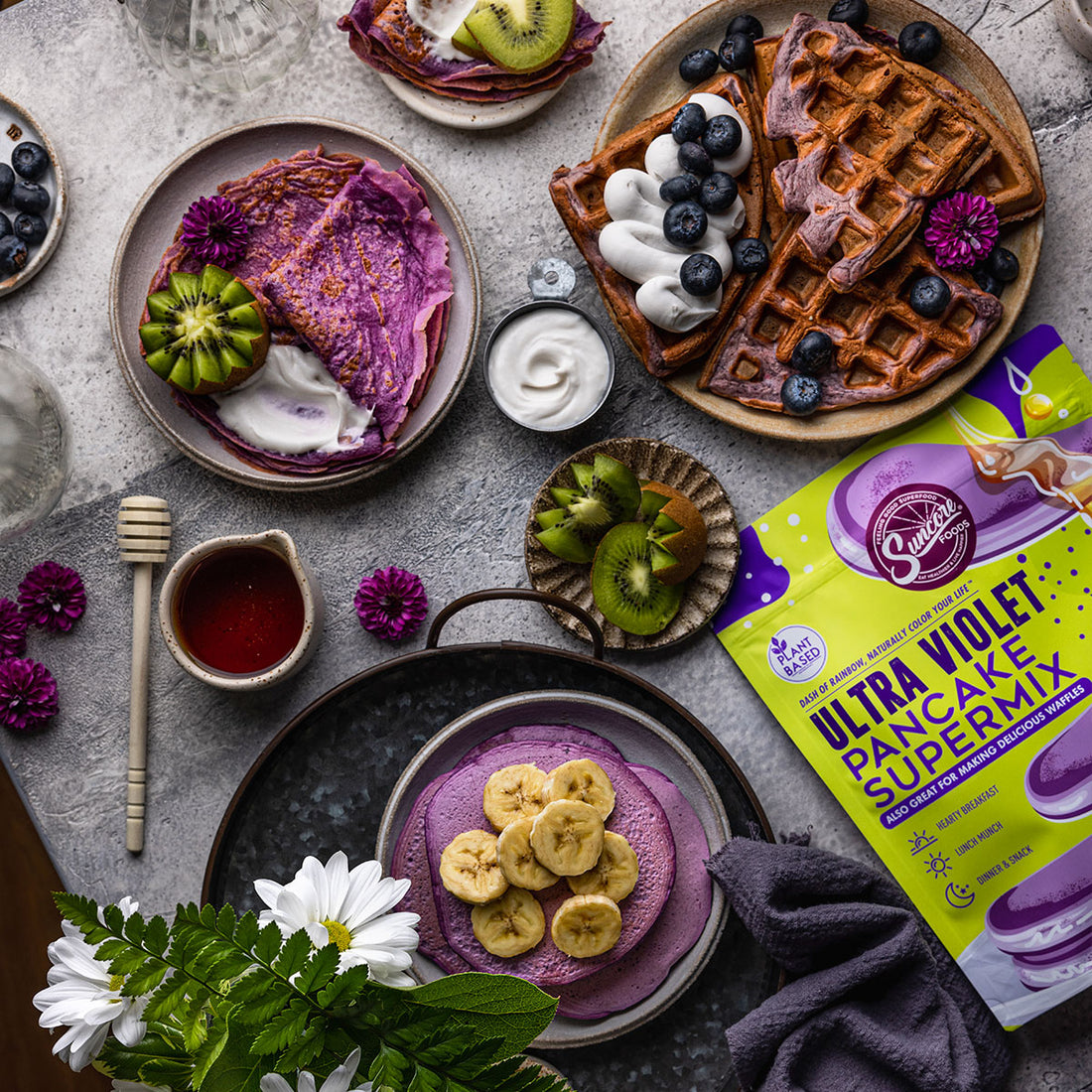 Suncore Foods Ultra Violet Pancakes Waffles Crepes Breakfast Spread