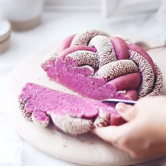 Suncore Foods Midnight Purple Corn and Purple Sweet Potato Braided Bread