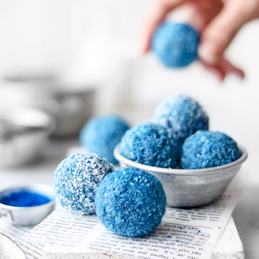 Suncore Foods Aqua Blue Spirulina Coconut Bliss Balls