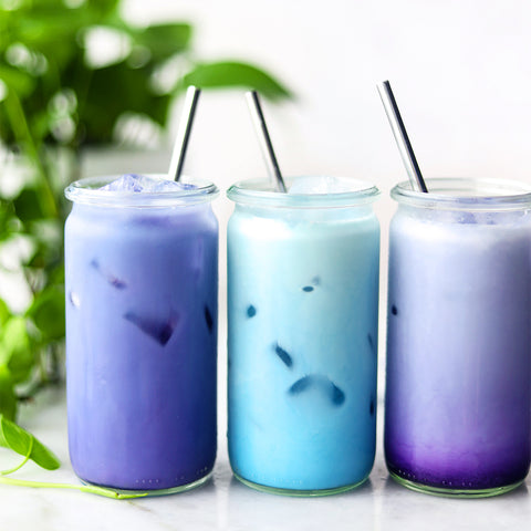 Butterfly Pea Flowers Latte