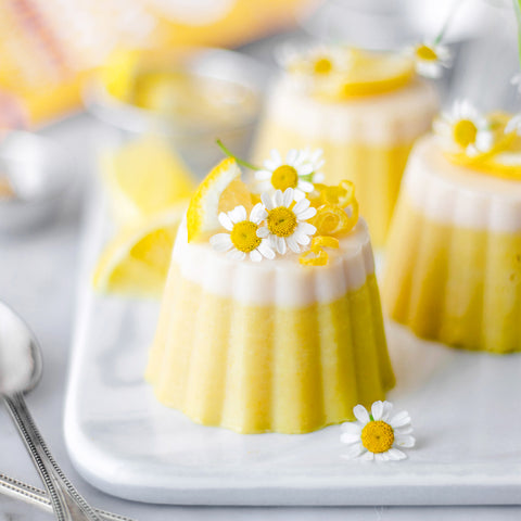 Goldenberry Lemon Chamomile Panna Cotta