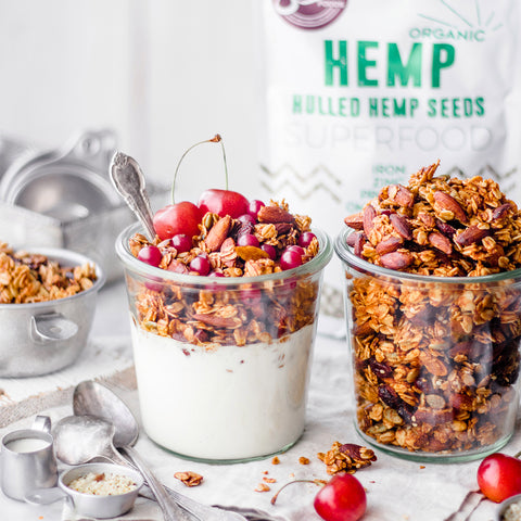 Almond Butter Hemp Seed Granola