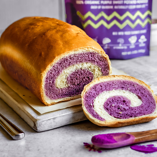 Suncore Foods Purple Sweet Potato Swirl Bread