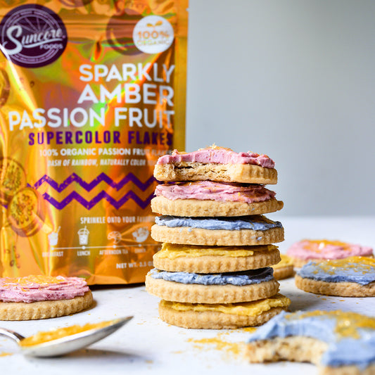 Suncore Foods Sparkly Passion Fruit Rainbow Unicorn Sugar Cookies