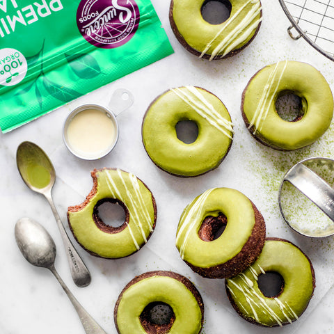 Chocolate Matcha Donuts