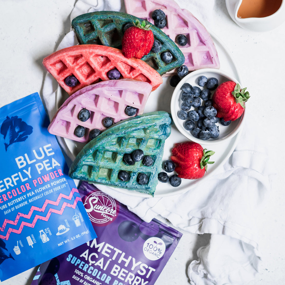 Suncore Foods Super-Color Rainbow Waffles