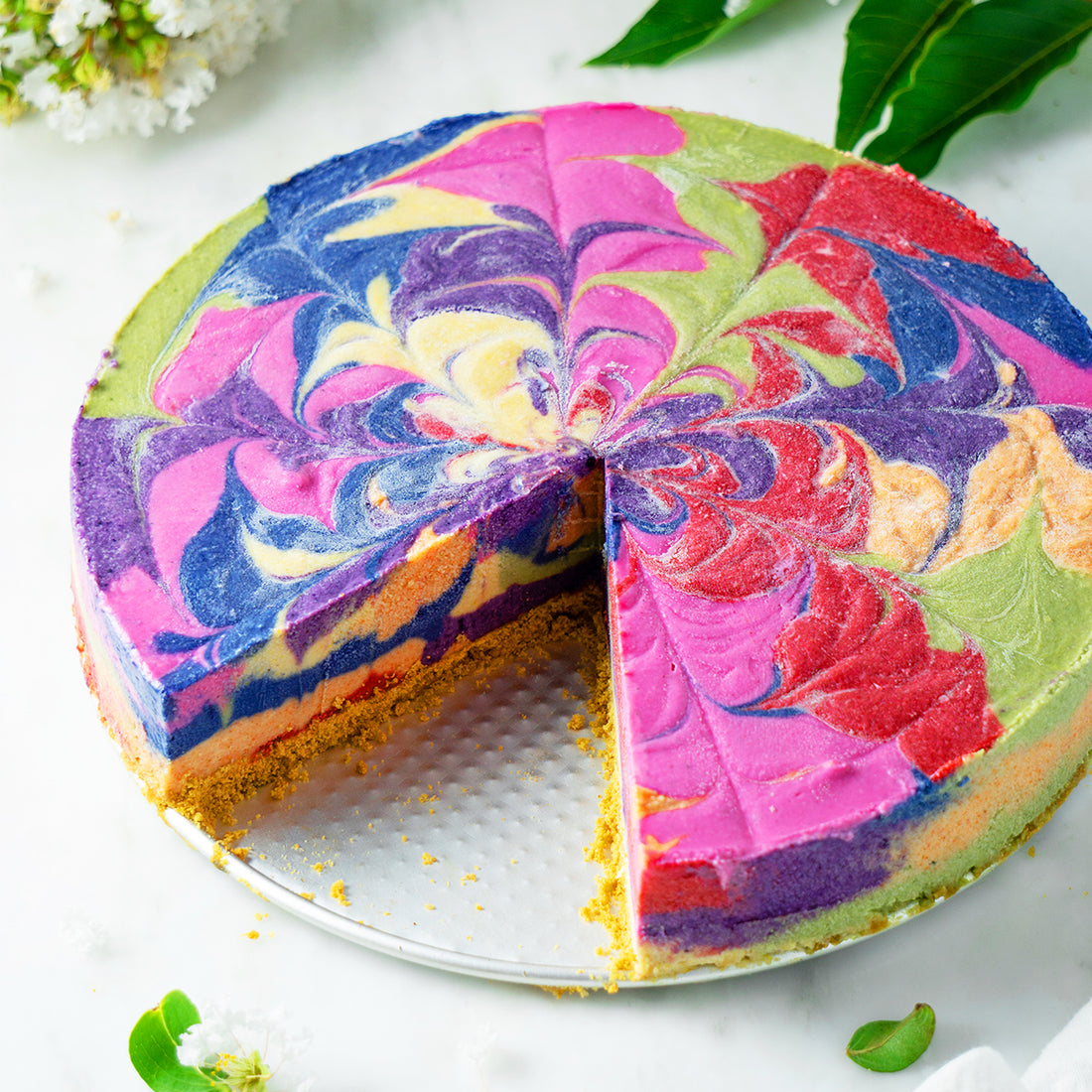 Suncore Foods Rainbow Tie Dye Cheesecake