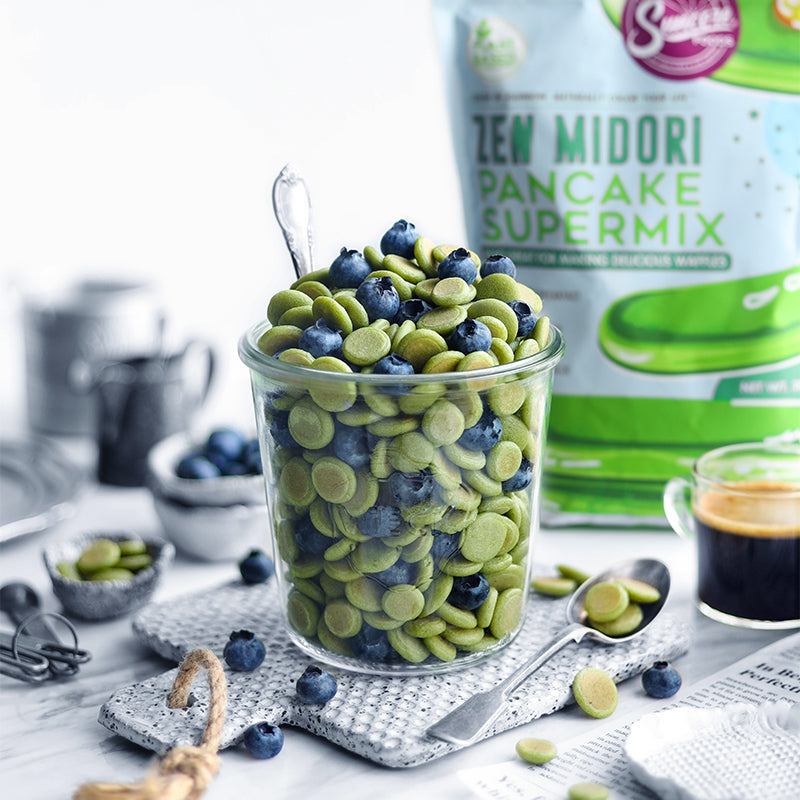 Suncore Foods Zen Midori Matcha Fresh Blueberries Pancake Cereals