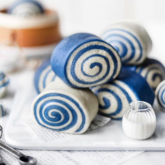 Suncore Foods Blue Butterfly Spiral Chinese Steamed Buns Mantou