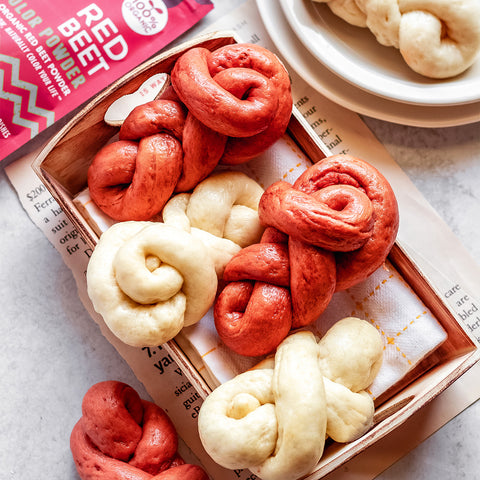 Red Beet Mantou Steamed Buns