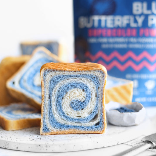 Suncore Foods Blue Butterfly Pea Brioche Bread