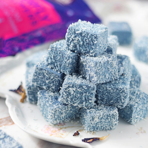 Butterfly Pea Flower Coconut Milk Pudding
