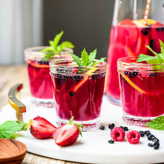 Suncore Foods Butterfly Pea Flower Blueberry Mock Sangria