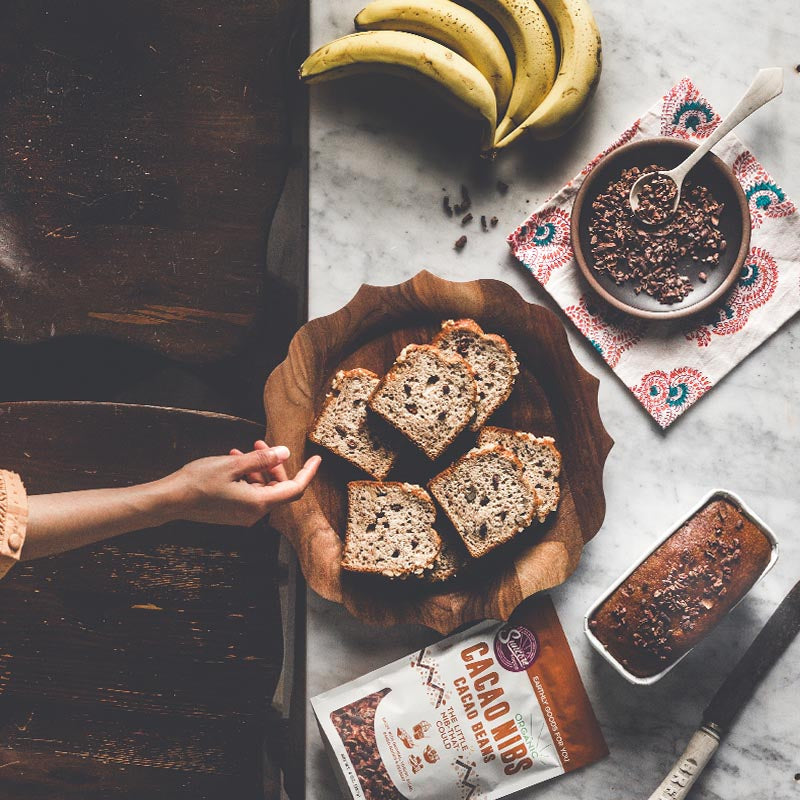 Suncore Foods® Cacao Nibs Banana Bread