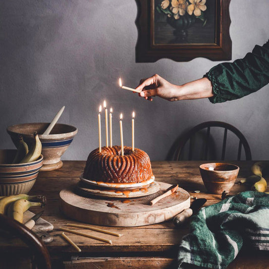Suncore Foods Cardamom Banana Quinoa Bundt Cake with Salted Caramel Sauce