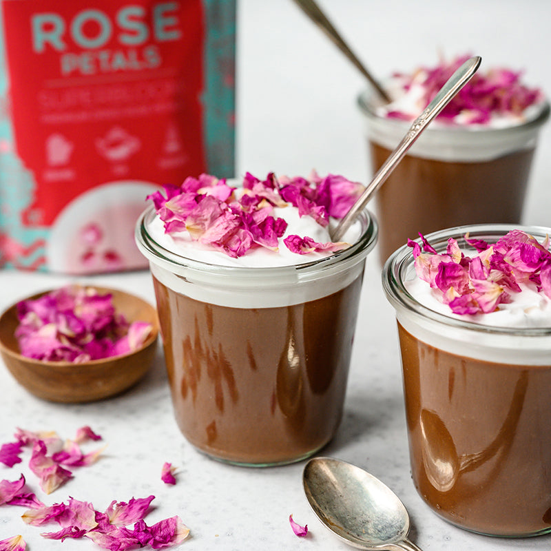 Suncore Foods Chocolate Mousse with Rose Petals
