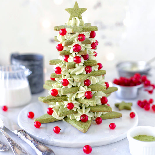 Suncore Foods Christmas Midori Matcha Star Cookies Tree