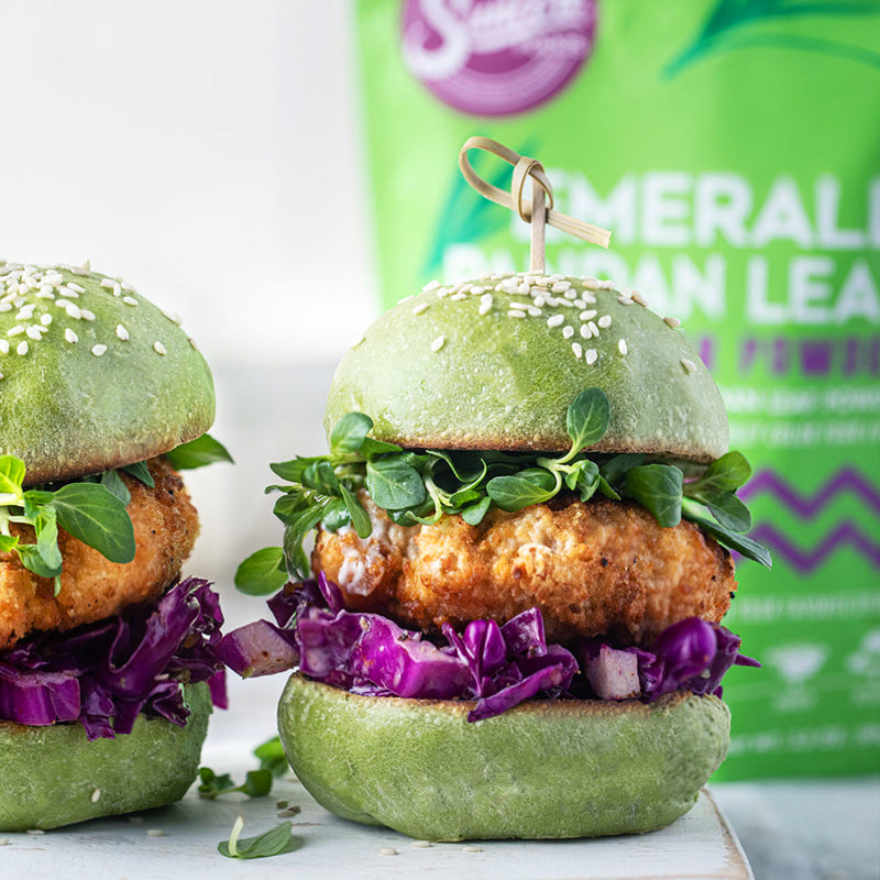Suncore Foods Emerald Pandan Matcha Fried Chicken Sliders