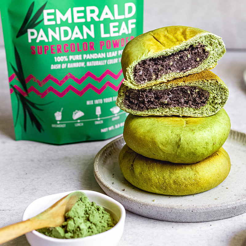 Suncore Foods Emerald Pandan Leaf Sweet Red Bean Buns