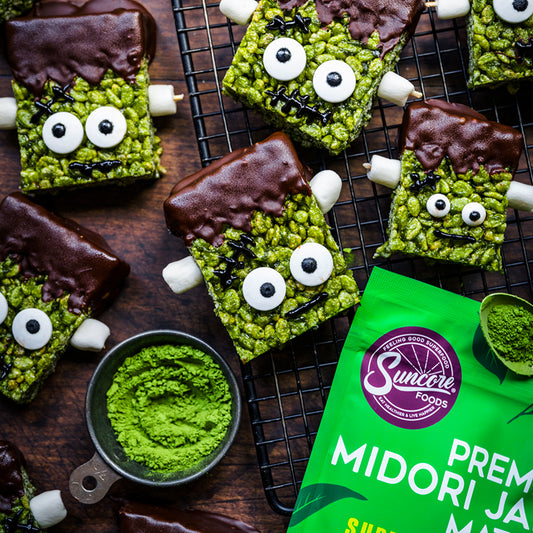 Suncore Foods Frankenstein Midori Jade Matcha Rice Krispies