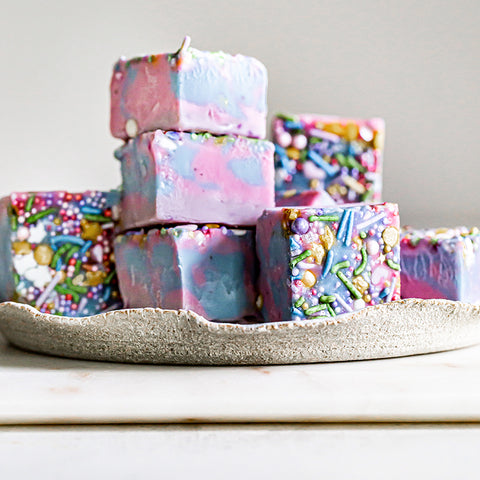 Unicorn Tie-Dye Fudge