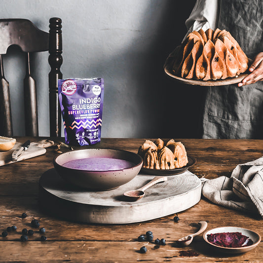 Suncore Foods Glazed Blueberry Lemon Vanilla Bundt Cake