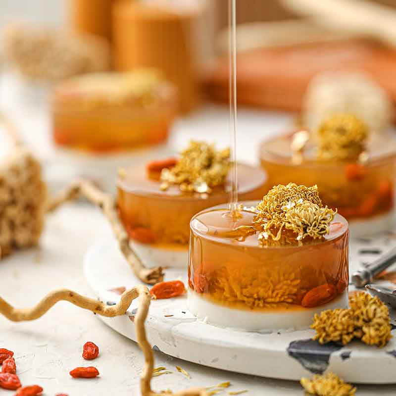 Suncore Foods Golden Chrysanthemum & Goji Berry Jelly Cake