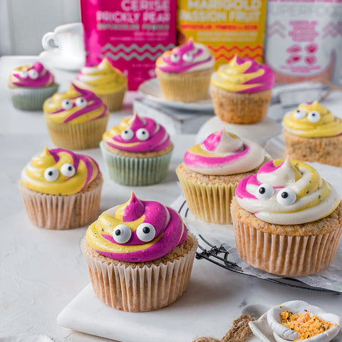 Googly Eye Rainbow Cupcakes