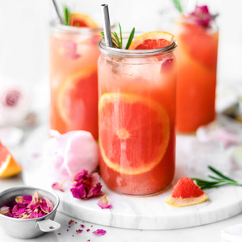 Grapefruit Rose Iced Tea