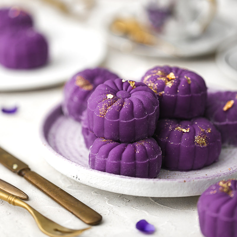 Suncore Foods Lilac Taro Yam Purple Sweet Potato Snow Skin Mooncake