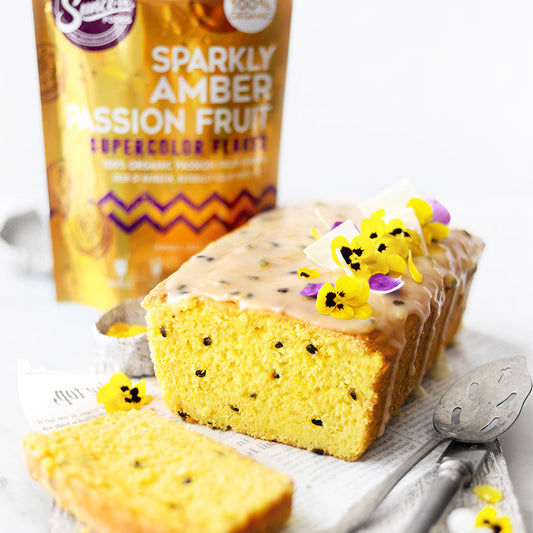 Suncore Foods Passion Fruit Toasted Coconut Chips Mango Yogurt Cake