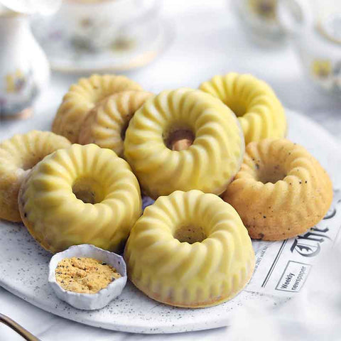 Marigold Passion Fruit Bundt Cakes