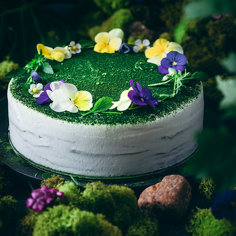Green Forest Fairy Matcha Crepe Cake