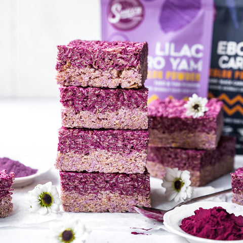 Ombre Purple Rice Krispy Treats