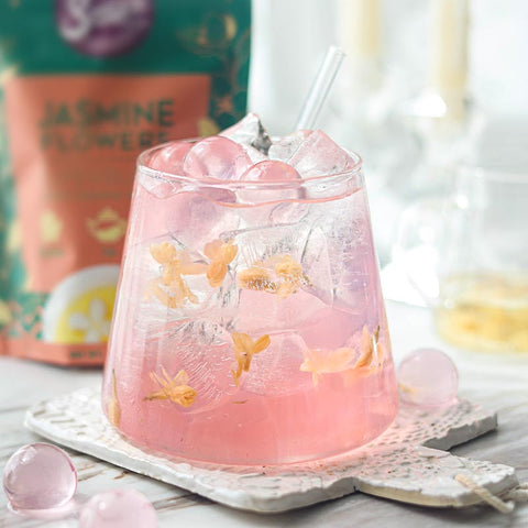Pink Fairyland Jasmine Iced Tea With Pink Crystal Jelly