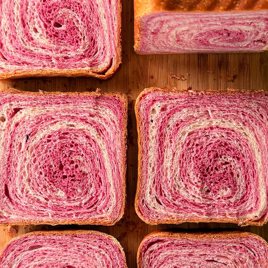 Pink Marble Swirl Milk Bread