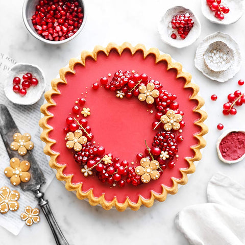 Pomegranate Red Beet Tart