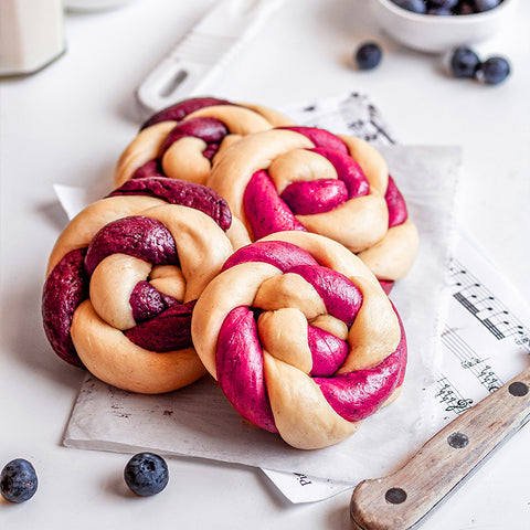 Power Pink & Ultra Violet Pinwheel Pancakes