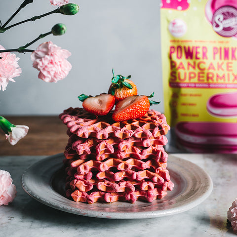 Power Pink Pitaya Waffles