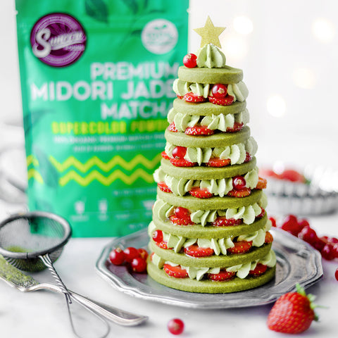 Matcha Christmas Tree Cookies