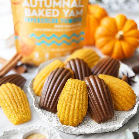 Pumpkin & Autumnal Baked Sweet Potato Yam Madeleines