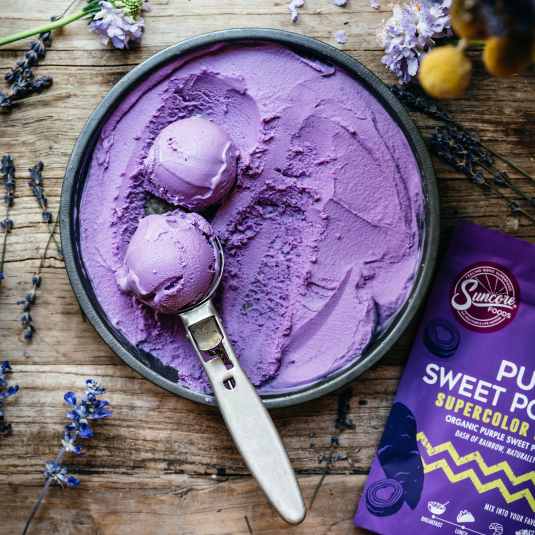 Suncore Foods Purple Sweet Potato Ice Cream