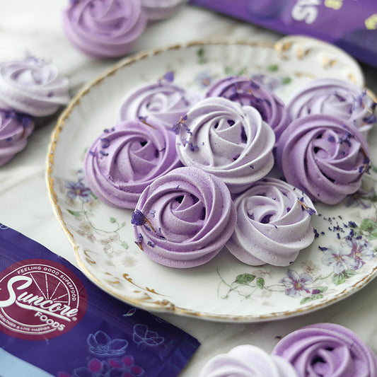 Suncore Foods Sweet Potato & Taro Yam Rosette Meringue Cookies