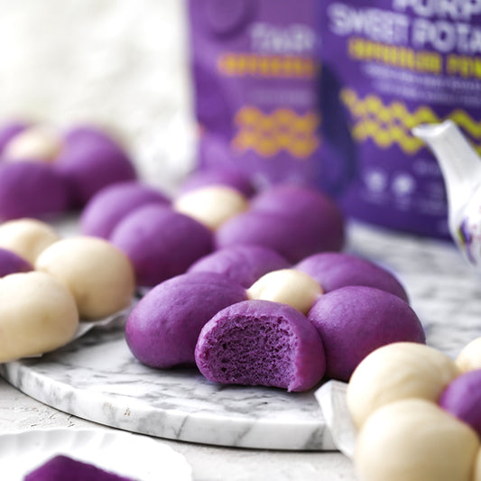 Suncore Foods Purple Yam & Sweet Potato Steamed Flower Buns
