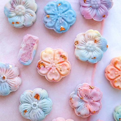 Rainbow Mini Snowskin Mooncakes