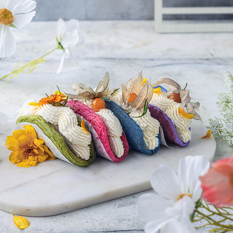 Rainbow Pancake Tacos