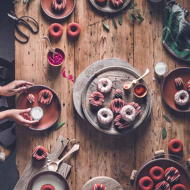 Suncore Foods Red Velvet Donuts with Cream Cheese Glaze