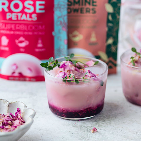 Summer Friday Rose Petals Jasmine Pink Pitaya Latte