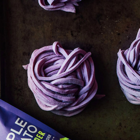 Royal Purple Sweet Potato Pasta